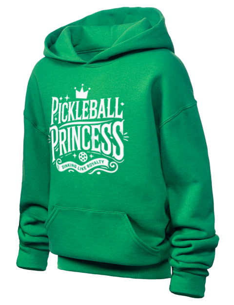 Princess Pickleball Youth Hooded Sweatshirt | Swagsta