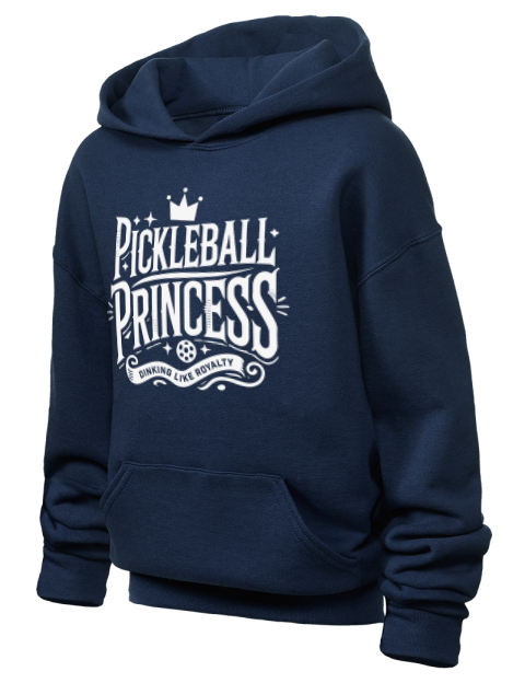 Princess Pickleball Youth Hooded Sweatshirt | Swagsta