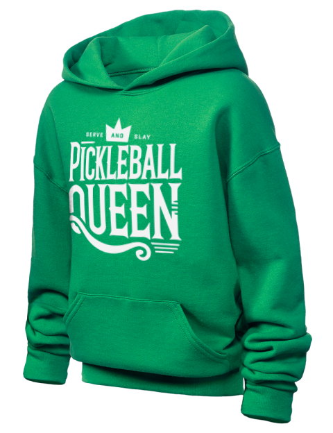 Queen Pickleball Youth Hooded Sweatshirt | Swagsta