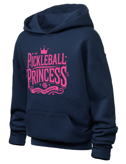 Pickleball Royalty Youth Hooded Sweatshirt