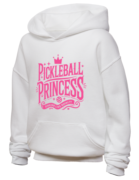 Pickleball Royalty Youth Hooded Sweatshirt