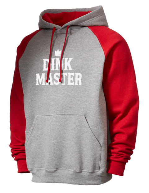 Pickleball Big Dink Colorblock Raglan Hooded Sweatshirt