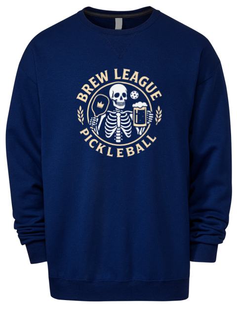 Pickleball Brew League Premium Unisex Crewneck Sweatshirt