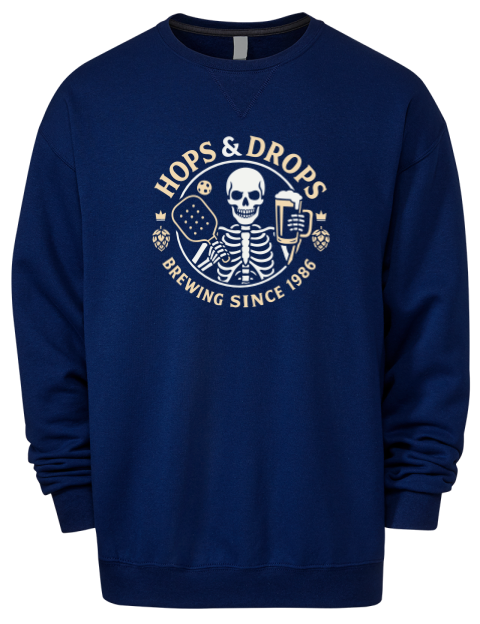 Pickleball Brew League Premium Unisex Crewneck Sweatshirt