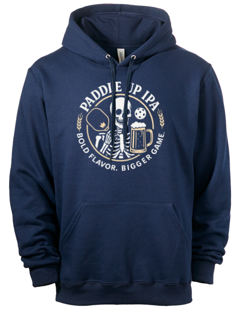 Pickleball Brew League Eco Premium Unisex Hooded Sweatshirt