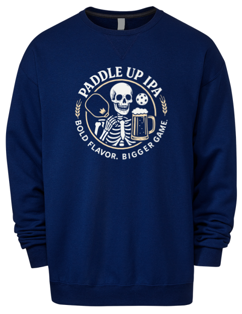 Pickleball Brew League Premium Unisex Crewneck Sweatshirt