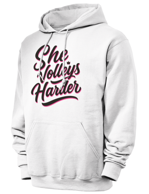 Pickleball Pretty Badass Unisex Hooded Sweatshirt