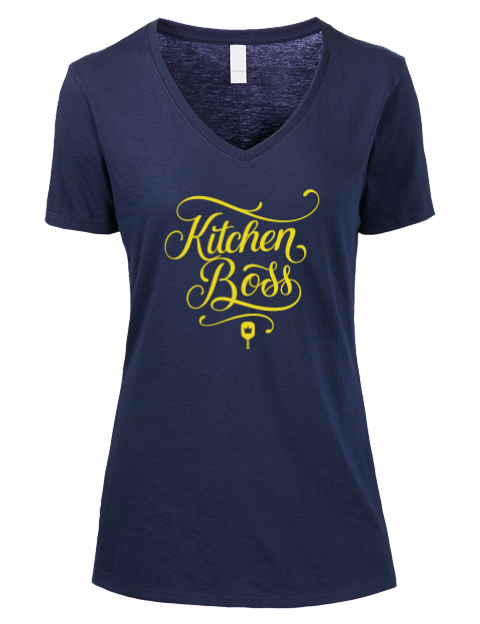 Pickleball Pretty Badass Premium Ladies V-Neck T-Shirt