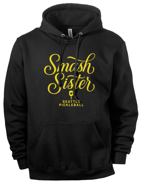 Pickleball Pretty Badass Eco Premium Unisex Hooded Sweatshirt