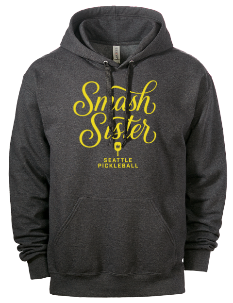 Pickleball Pretty Badass Eco Premium Unisex Hooded Sweatshirt
