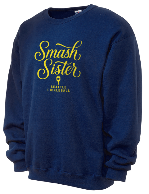 Pickleball Pretty Badass Unisex Crewneck Sweatshirt
