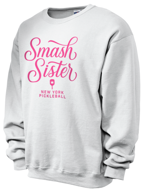 Pickleball Pretty Badass Unisex Crewneck Sweatshirt