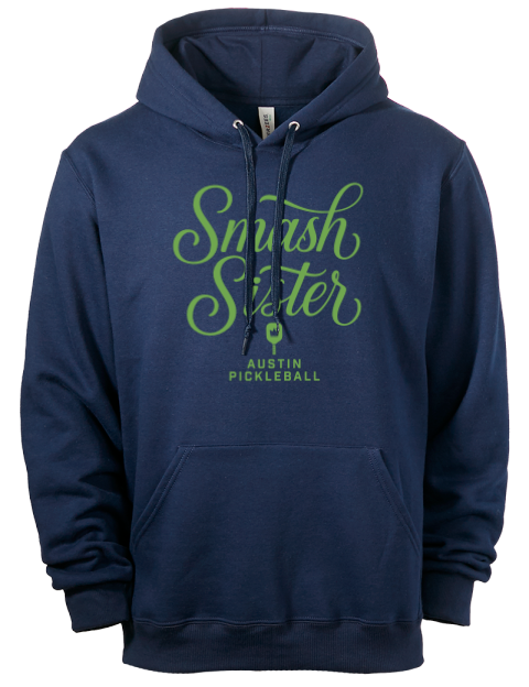 Pickleball Pretty Badass Eco Premium Unisex Hooded Sweatshirt