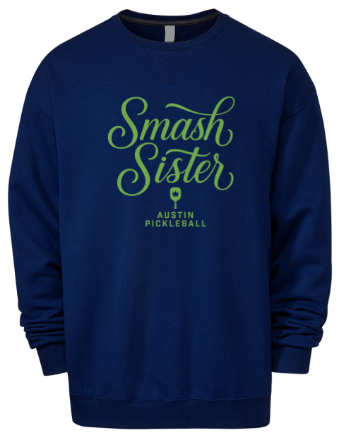 Pickleball Pretty Badass Premium Unisex Crewneck Sweatshirt