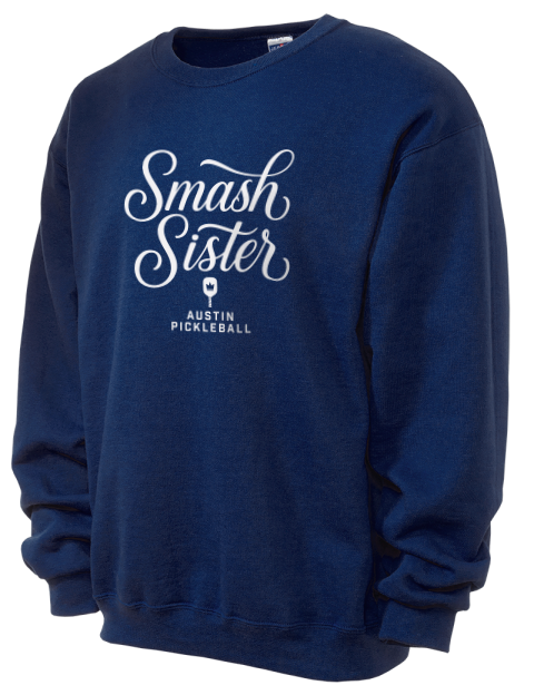 Pickleball Pretty Badass Unisex Crewneck Sweatshirt
