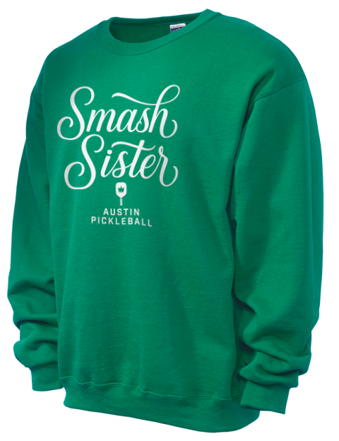 Pickleball Pretty Badass Unisex Crewneck Sweatshirt