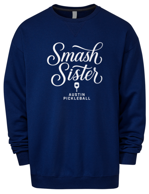 Pickleball Pretty Badass Premium Unisex Crewneck Sweatshirt