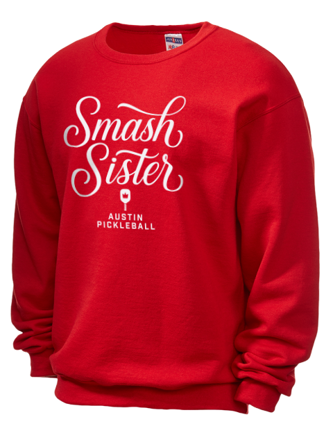 Pickleball Pretty Badass Unisex Crewneck Sweatshirt