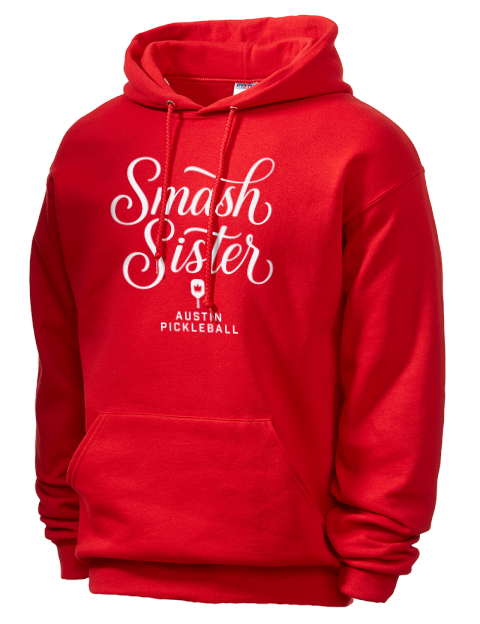 Pickleball Pretty Badass Unisex Hooded Sweatshirt