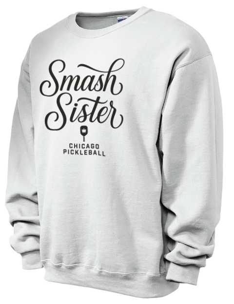 Pickleball Pretty Badass Unisex Crewneck Sweatshirt