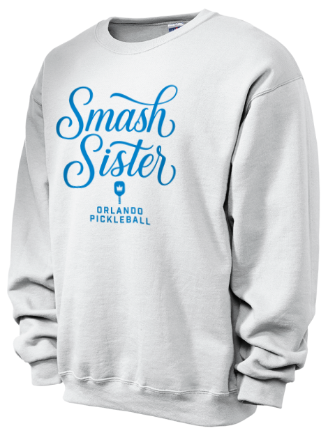 Pickleball Pretty Badass Unisex Crewneck Sweatshirt