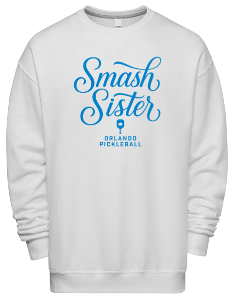 Pickleball Pretty Badass Premium Unisex Crewneck Sweatshirt