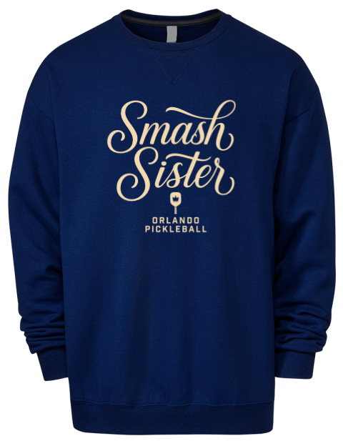 Pickleball Pretty Badass Premium Unisex Crewneck Sweatshirt