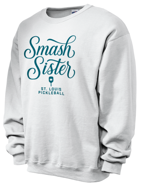 Pickleball Pretty Badass Unisex Crewneck Sweatshirt