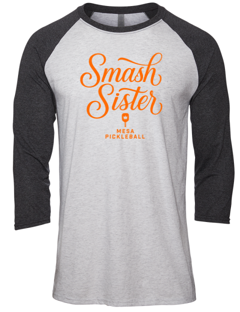 Pickleball Pretty Badass Unisex Premium Three-Quarter Raglan T-Shirt
