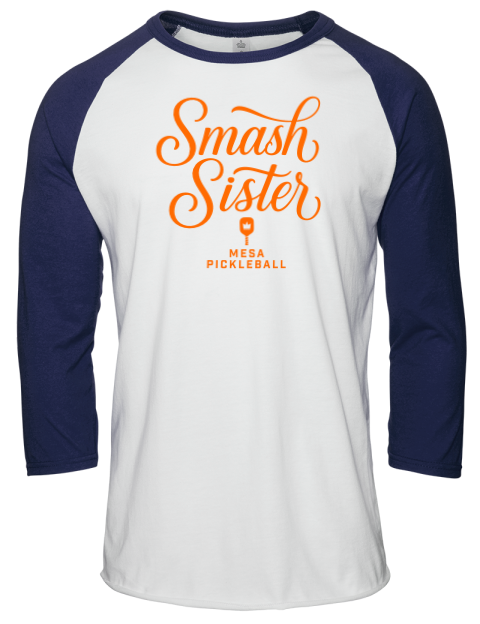 Pickleball Pretty Badass Unisex Premium Three-Quarter Raglan T-Shirt