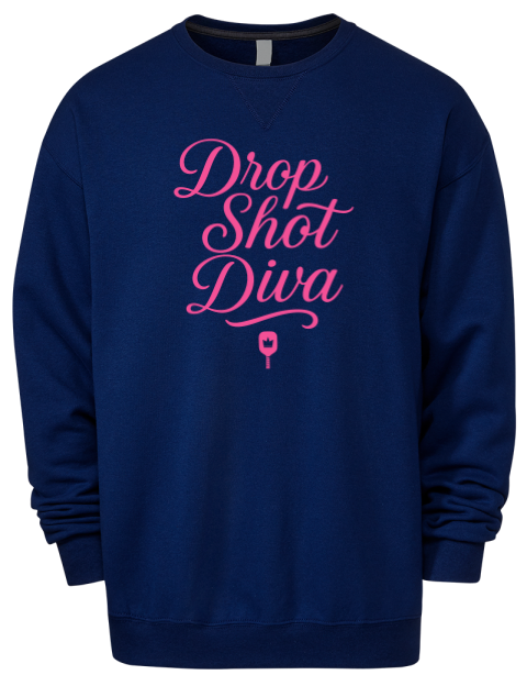 Pickleball Pretty Badass Premium Unisex Crewneck Sweatshirt