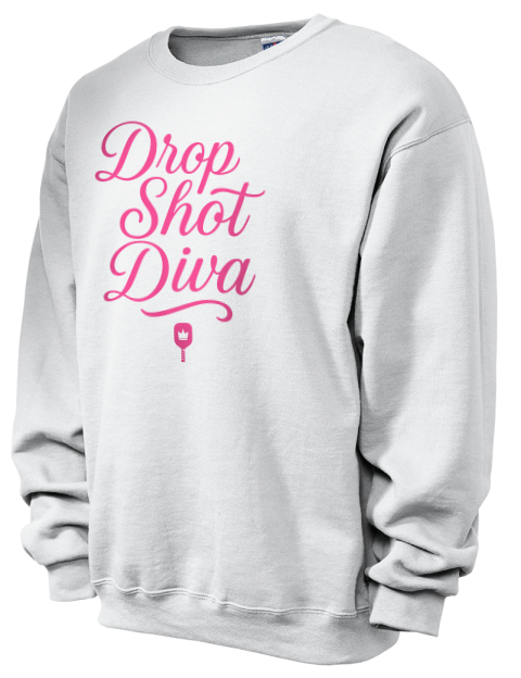Pickleball Pretty Badass Unisex Crewneck Sweatshirt