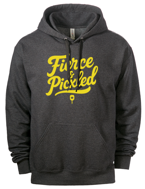 Pickleball Pretty Badass Eco Premium Unisex Hooded Sweatshirt
