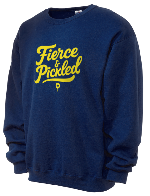 Pickleball Pretty Badass Unisex Crewneck Sweatshirt