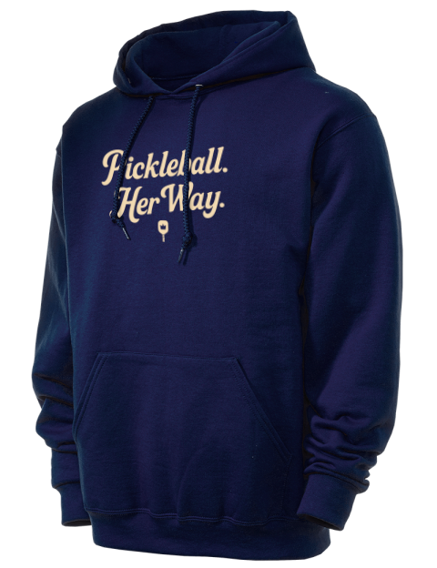 Pickleball Pretty Badass Unisex Hooded Sweatshirt
