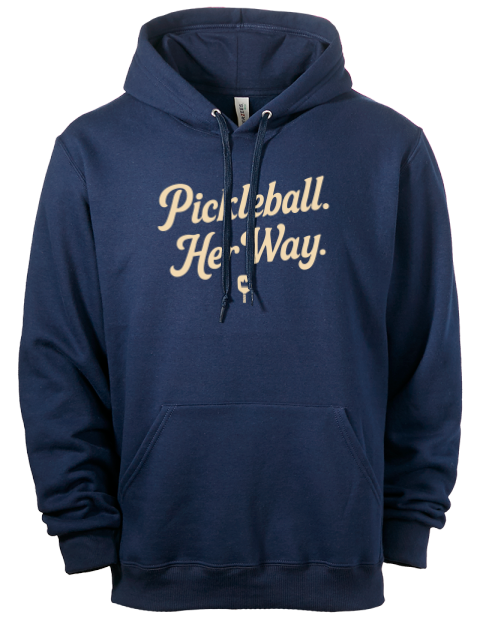 Pickleball Pretty Badass Eco Premium Unisex Hooded Sweatshirt
