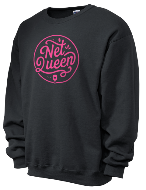 Pickleball Pretty Badass Unisex Crewneck Sweatshirt