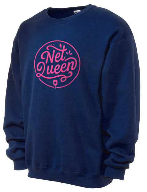 Pickleball Pretty Badass Unisex Crewneck Sweatshirt
