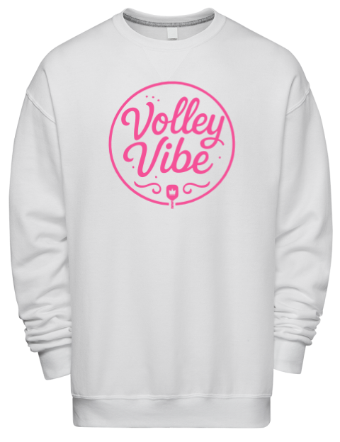 Pickleball Pretty Badass Premium Unisex Crewneck Sweatshirt