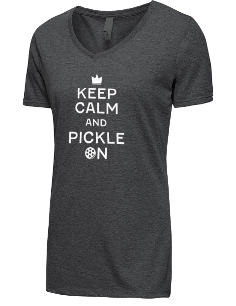 Pickleball Bangers & Smash Premium Ladies V-Neck T-Shirt