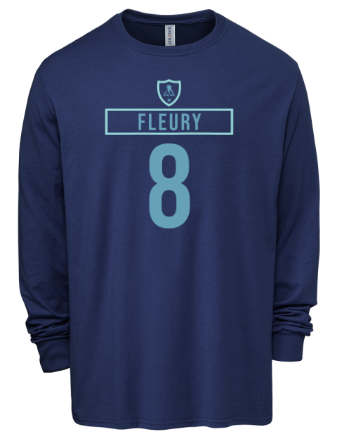Away Jersey Cale Fleury Men's Premium Blend Long Sleeve-T-Shirt | Swagsta