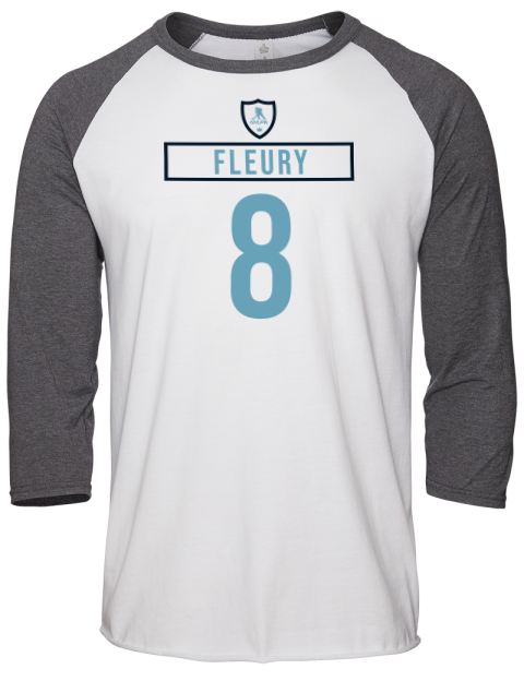 Home Jersey Cale Fleury Unisex Premium Three-Quarter Raglan T-Shirt | Swagsta