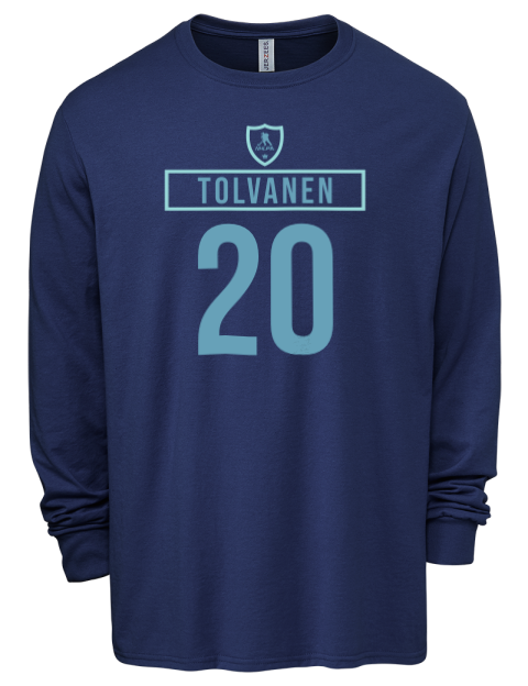 Away Jersey Eeli Tolvanen Men's Premium Blend Long Sleeve-T-Shirt | Swagsta