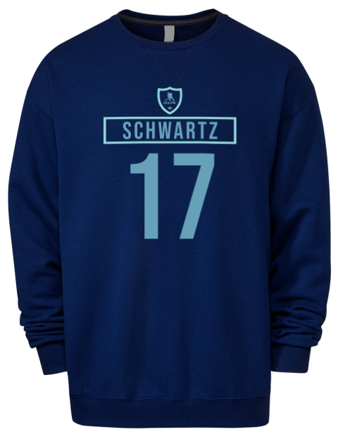 Away Jersey Jaden Schwartz Premium Unisex Crewneck Sweatshirt | Swagsta