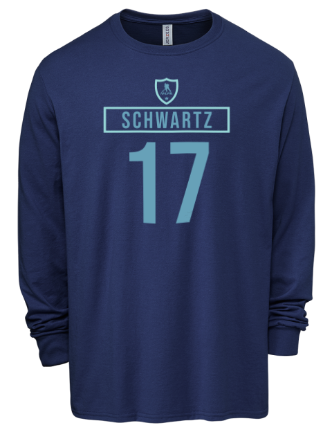 Away Jersey Jaden Schwartz Men's Premium Blend Long Sleeve-T-Shirt | Swagsta