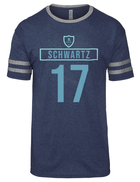 Away Jersey Jaden Schwartz Men's Tri-Blend T-Shirt | Swagsta
