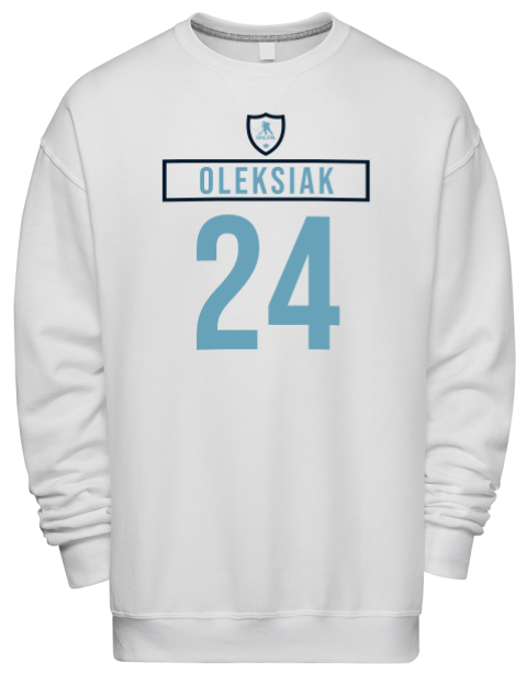 Home Jersey Jamie Oleksiak Premium Unisex Crewneck Sweatshirt | Swagsta