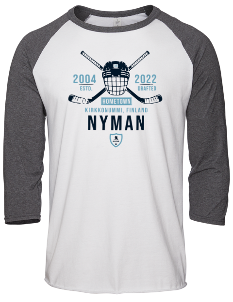 Classic Heritage Jani Nyman Unisex Premium Three-Quarter Raglan T-Shirt | Swagsta