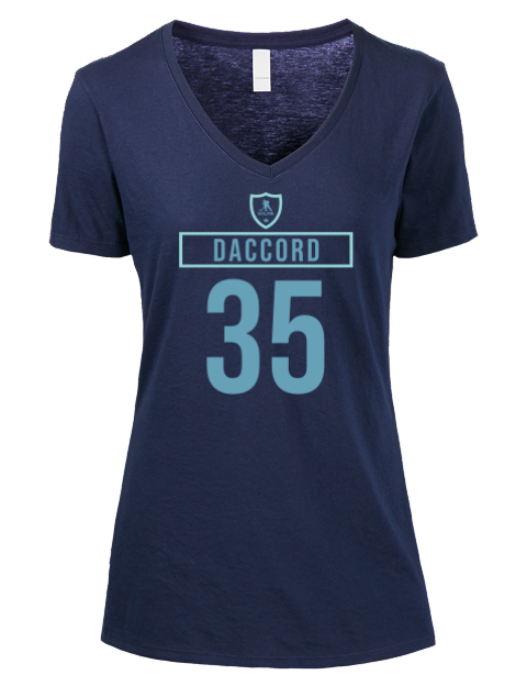 Away Jersey Joey Daccord Premium Ladies V-Neck T-Shirt | Swagsta