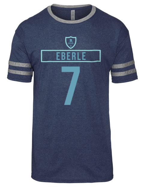 Away Jersey Jordan Eberle Men's Tri-Blend T-Shirt | Swagsta
